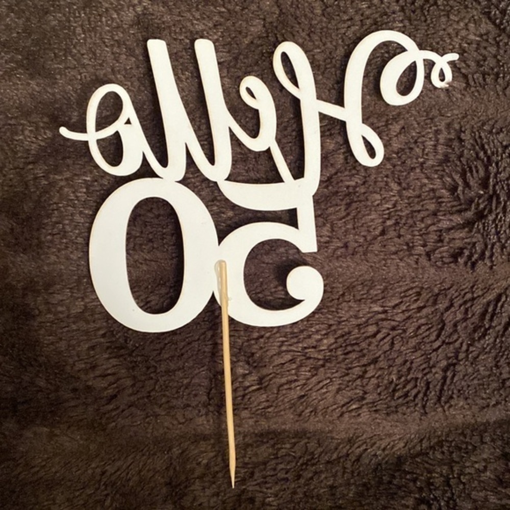 Hello 50 cake topper - Picture 5 of 5